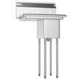 thumbnail image 2 of Pemberly Row Silver 10x14x10 Left NSF Steel Kitchen Prep & Utility Sink, 2 of 6