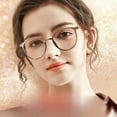 thumbnail image 3 of 3 Pairs Womens Fashion Blue Light Blocking Round Reading Glasses 1.0, Metal Lightweight Readers +1.00, 3 of 6