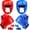 Red & Blue, variant on Deep Dream Kids Adjustable PU Leather Boxing Gloves Kit with Headgear, Hand Wraps, Mouth Guards for Boxing Workouts, Black, 6 oz, 14 Piece
