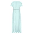 Brondbend Summer Dresses for Women 2025 Short Sleeve V Neck Casual
