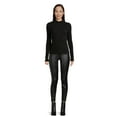 thumbnail image 2 of Self Esteem Juniors Mock Neck Ribbed Top, 2 of 5