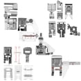 thumbnail image 2 of 16Pcs Sturdy Sewing Feet Household Pressers Feet Metal Darning Presser Foot, 2 of 9