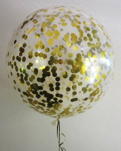 2 pk 36/" Confetti Balloon Jumbo Latex Balloon Crepe Paper Filled free air pump