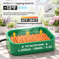 5.5L Extra Large Heated Pet Water Bowl for Winter, Green, Anti-Slip ...
