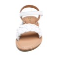 thumbnail image 4 of Sandalias para Niñas DREAM PAIRS SDSD222K Trenzadas Planas Blancas Talla 5, 4 of 7