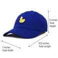 thumbnail image 3 of DALIX Cute Ducky Soft Baseball Cap Dad Hat Royal Blue, 3 of 7