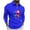 01 Blue, variant on Awdenio Long Sleeve Shirts for Men Quarter Zip Shirts Long Sleeve Pullover Lightweight Carnival Printed Casual Slim Fit Golf Shirt