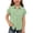 Green, variant on Kids Girls Boys Linen Shirts Short Sleeve Button Down Shirt Kids Dressy Casual Collared Button Up Blouse 5-14 Years Teens Gauze Linen Tops