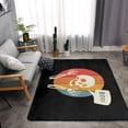 thumbnail image 2 of DouZhe Funny Halloween Skulls Decoration Pattern Area Rugs Non-Slip Machine Washable Floor Mat, Style Carpet Doormat, 63x48 inches, 2 of 6