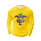 thumbnail image 5 of Camisetas Casuales de los Hombres de Moda Suelta Elástica Fitness Home Carnaval Impreso de Manga Larga con Cuello Redondo con Poliéster Suave, Top Transpirable, 5 of 5