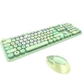 thumbnail image 1 of Inteprter Sweet Mixed Color Cute Portable 2.4Ghz Teclado y mouse inalámbricos Set Girl Universal Desktop Keyboard and Mouse Juegos de teclado y mouse para computadora No.2, 1 of 5