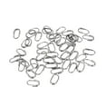 thumbnail image 2 of jinwen 50pcs Stainless Steel Oval Split Rings Fishing Tackle Lure Connectors 2# 2, 2 of 6