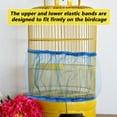 thumbnail image 4 of Universal Bird Cage Seed Catcher,Seed Catcher Guard Net Cover,Parrot Nylon Mesh Net Cover,Soft Airy Cage Net Stretchy Skirt for Round Square Cages(Blue L), 4 of 7