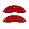 thumbnail image 2 of MGP 4 Caliper Covers Engraved Front & Rear With out stripes/Durango Red finish silver ch Fits select: 2008 DODGE RAM 1500 ST/SLT, 2007 DODGE RAM 1500 ST, 2 of 6