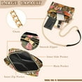 thumbnail image 3 of FORMRS Women Crossbody Purse with Chain Strap Vegan Leather Shoulder Handbag, Vibrant Mushroom, 3 of 7