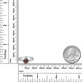 thumbnail image 6 of Gem Stone King 900 Platinum Fancy Brown Zirconia Engagement Ring for Women | 1.28 Cttw | Round 7MM | Gemstone Birthstone | Size 7, 6 of 6