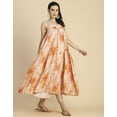 thumbnail image 3 of Moomaya Shoulder Straps Square Neck Printed Rayon Dress - Women's Boho Dress, 3 of 9