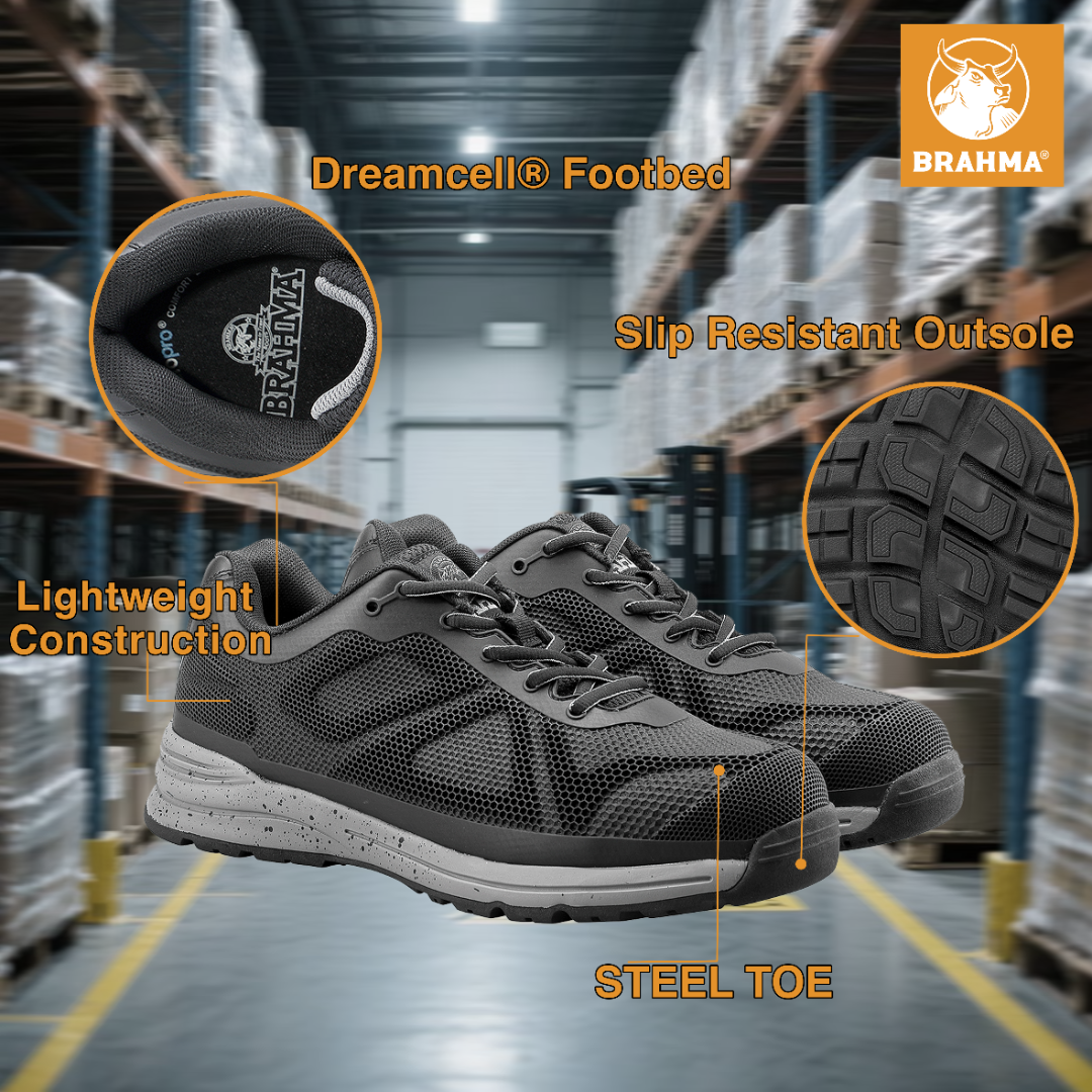 Brahma Men's Kamden Steel Toe Work Shoes photo 3