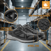 Brahma Mens Kamden Steel Toe Work Shoes