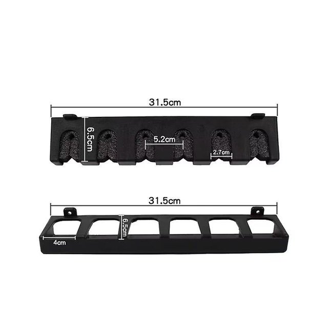 Soporte de ca?a de pescar Horizontal soporte de pared Modular para garaje (1 juego (2 uds)) ZefeiWu 8390605362781