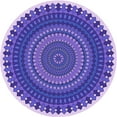 thumbnail image 1 of Ahgly Company Machine Washable Indoor Round Transitional Purple Amethyst Purple Area Rugs, 7' Round, 1 of 7