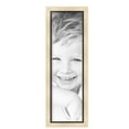 thumbnail image 2 of ArtToFrames 8" x 27" Silver with Black Lip Picture Frame, 8x27 inch Multi Wood Poster Frame (WOM-5193),  Pack, 2 of 7