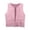 Pink, variant on Toddler Girl Boy Retro Denim Look Fringe Vest T Shirt Western Style Kids Hippie Costume Top Blouse 160 Size Khaki