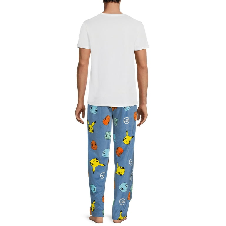 Pok mon Men s Graphic Sleep T shirt Sleep Pants Set 2 Piece