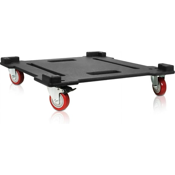 Sound Town MODE Audio Caster Board for Safe and Easy Transport of FILA-18S/21S Subwoofer and Furniture, with 4-inch Wheels and Brakes (FILA-1821CB)