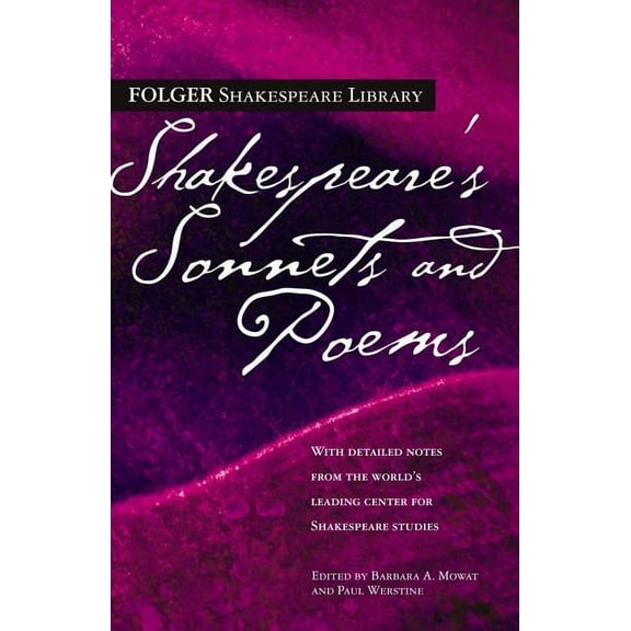 Folger Shakespeare Library Shakespeare's Sonnets and Poems, (Paperback)