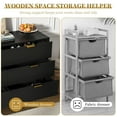 thumbnail image 5 of Fluted 6 Drawer Dresser, 6 Drawer Double Dresser , Chest of Drawers for Closet, Living Room, Hallway, 5 of 10