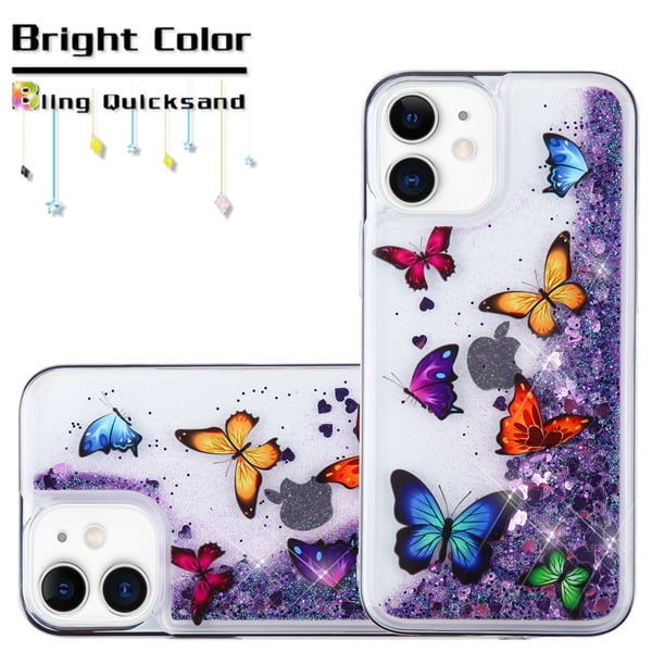 Sparkling Butterfly Purple Phone Case for iPhone 12 Egypt Ubuy