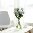 thumbnail image 5 of Silver Fake Roses Artificial Flowers - Fake Artificial Roses Silk Flowers with Stems for Home Wedding Hotel Office Centerpiece Decor, 5 of 5