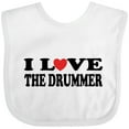 thumbnail image 3 of Inktastic I Love The Drummer Boys or Girls Baby Bib, 3 of 4