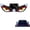 A, variant on Solar Demon Eyes LED Car Window Light, Animated Windshield Glow, USB Rechargeable, Wireless Suction Cup Ambient Decor for SUV Truck RV
