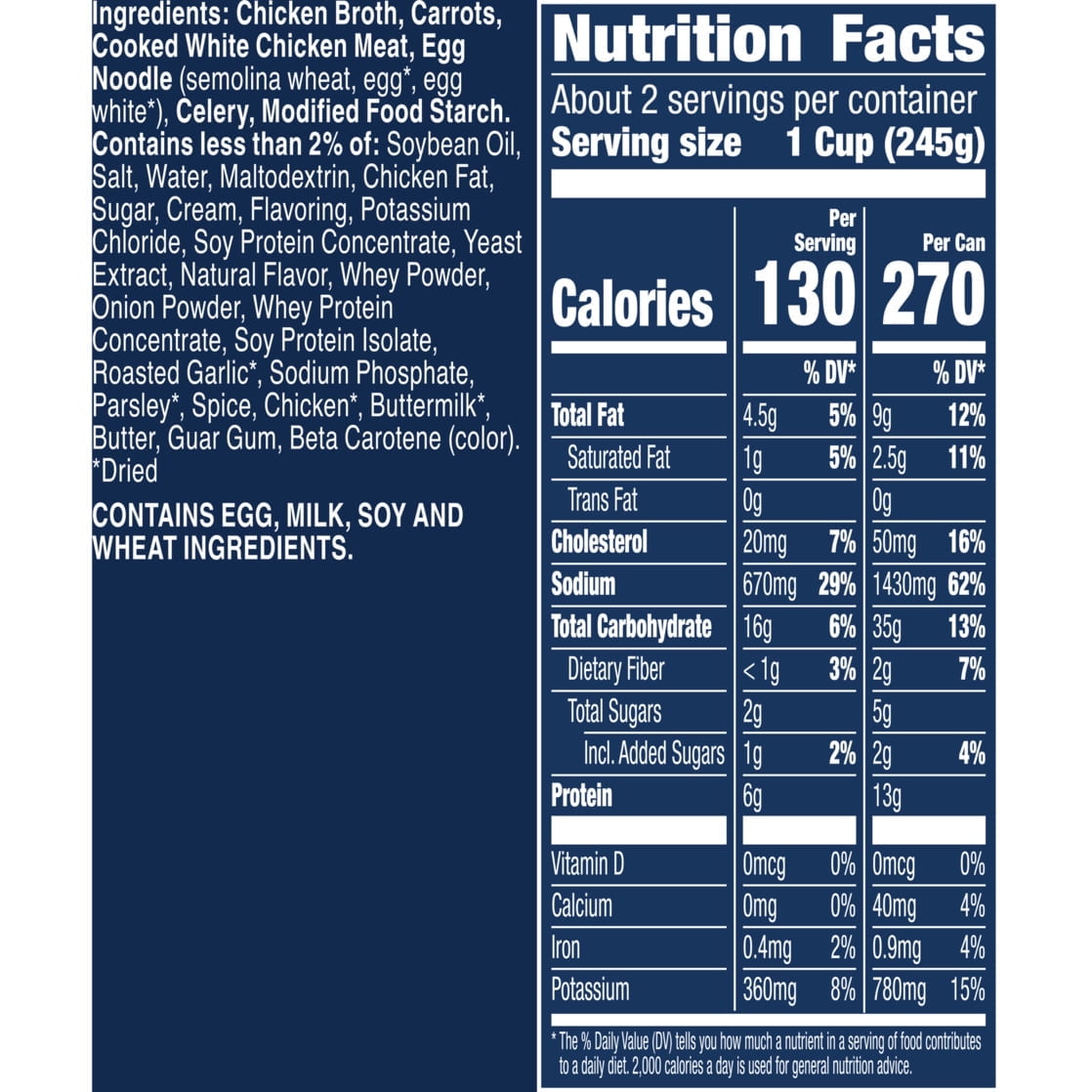 Progresso Creamy Chicken and Homestyle Noodles Soup Rich and Hearty Canned Soup 18.5 oz (Pack of 3)