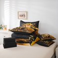 thumbnail image 6 of Homewish Country Floral Sunflower 7pcs Bedding Comforter Set,Highland Cattle Queen Bedding Sets,Rustic Farmhouse Cabin Queen Sheet Sets For Kids,Breathable Home Decor Reversible, 6 of 8