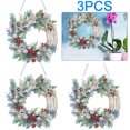 thumbnail image 1 of Juego 3 Adornos Corona Forma Especial Acrílico Navideño (#1), 1 of 2