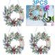 thumbnail image 1 of Juego 3 Adornos Corona Forma Especial Acrílico Navideño (#1), 1 of 2