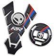 thumbnail image 1 of REVSOSTAR Reflective Tank Pad, Gas Tank Cap, Fuel Cap, Alien Head Reservoir Socks, Tank Protector for S1000RR, 4 Pcs Per Set, 1 of 4