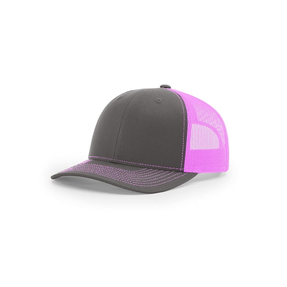 Gorra de béisbol Richardson 112 Trucker Charcoal/Neon Pink