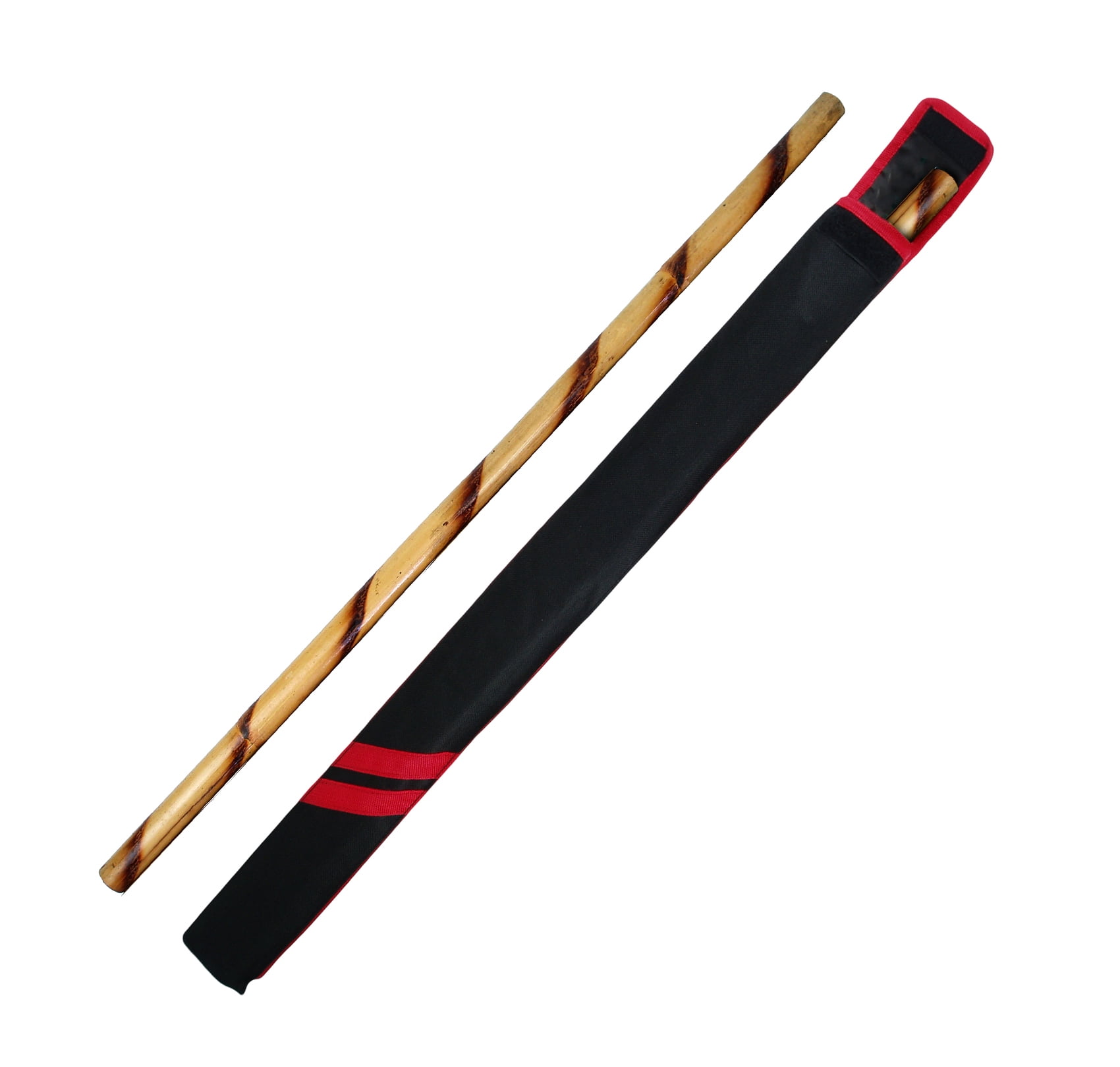 Buy Escrima Sticks Pair, 26 MultiNode Rattan Kali Arnis, Spiral Burnt with Case Cosplay Escrima