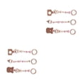 thumbnail image 1 of Vogacara 3 unids/set juego de bebé gimnasio cuentas de silicona mordedor de niño colgador sonajero anillo de juguetes de dentición cochecito rosado 2Conjunto, 1 of 6