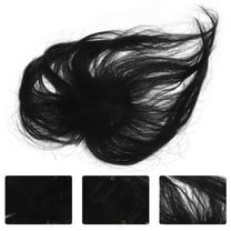 Masteelf Hair Topper for Women with Thinning Hair, Short Black Wigs for Women, Natural Look Hairpiece
