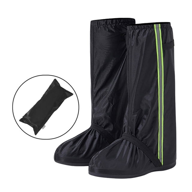 Couvre-chaussures Imperméables pour Bottes de Pluie avec Bandes Réfléchissantes pour Hommes et Femmes Camping Randonnée Pêche