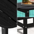 thumbnail image 6 of Cobiod Adirondack Outdoor Side Table，All Weather Patio End Table Single Layer for Balcony Garden Pool Fire Pit，black, 6 of 9