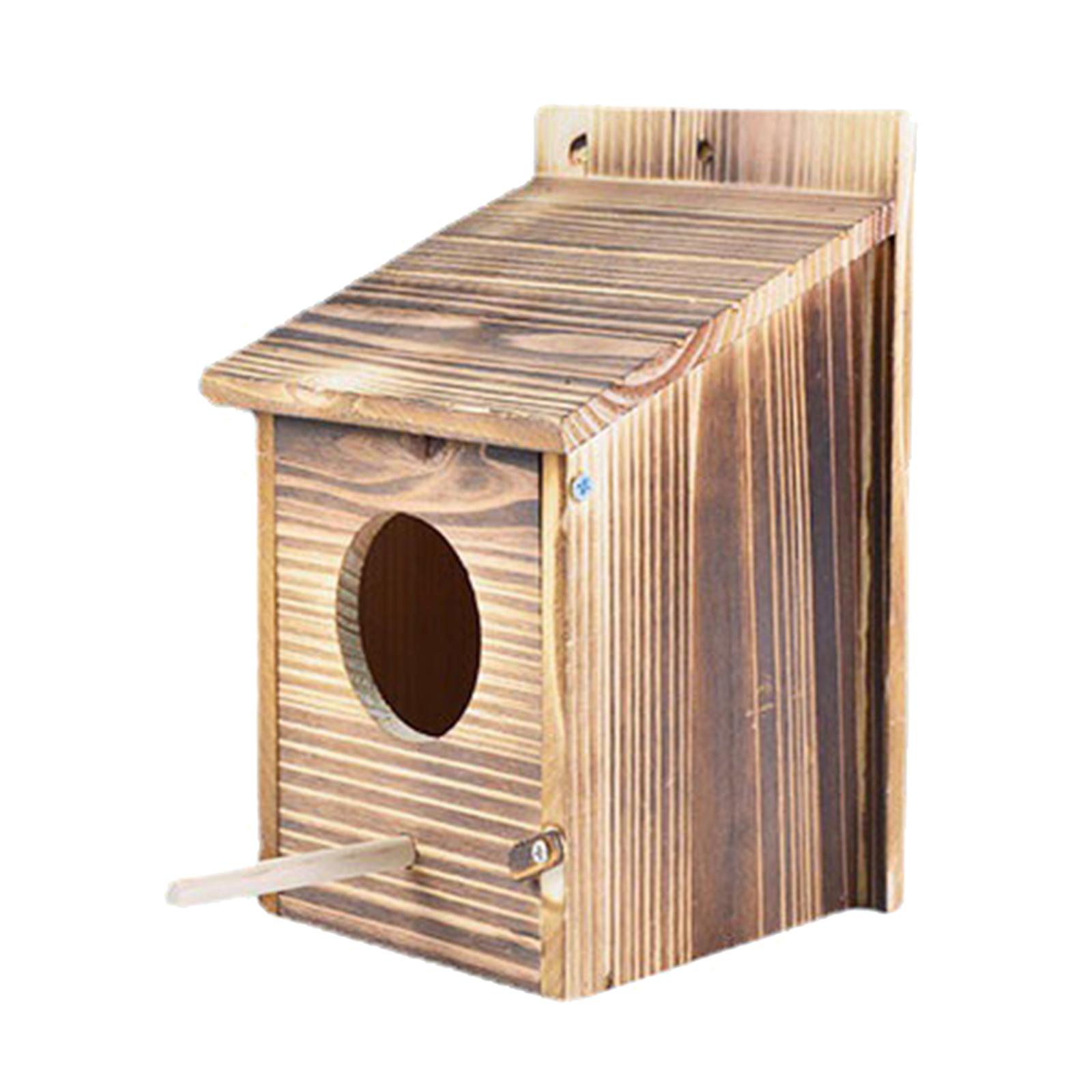 Bluebird House, Solid Wood Birdhouse, Weatherproof Bird House Designed Cleaning, Latch, , Fledgling Grooves - image 2 of 9