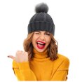 thumbnail image 7 of Miyuadkai Caps Knitted Hat For Women Cap With Knit Winter Womens Warm Hats Pom Baseball Caps Accessory Yellow, 7 of 7
