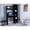 Black, variant on Rectangular Office Desk with Spacious Top and Shelves / Suitable for Office Setup