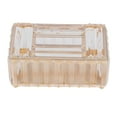 thumbnail image 3 of CAJA de Pañuelos, Proceso de Chapado en Oro, Moda simple, Vidrio de Acero inoxidable, Multiusos para Tocador, Almacenamiento de Joyas, 3 of 7